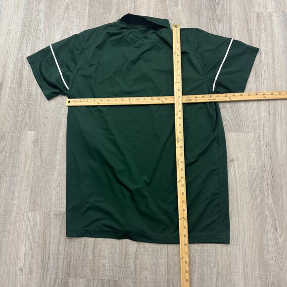 Nike Michigan State Baseball Polo Shirt Men's Extra Large XL Green MSU Dri Fit - Picture 8 of 9